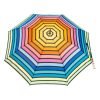 Rainbow Horizontal Striped Umbrella - canopy from above