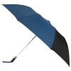 Folding black and blue golf umbrella