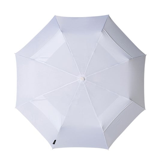 White Eco Compact Folding Umbrella Canopy