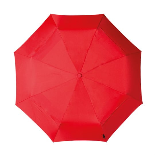 Red ECO Compact Folding Umbrella canopy