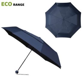 Blue ECO Compact Folding Umbrella infographic