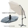 60kg cantilever parasol base tiles/slabs/weights