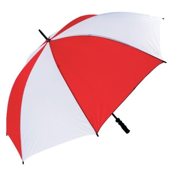 Windproof Red &Amp; White Golf Umbrella