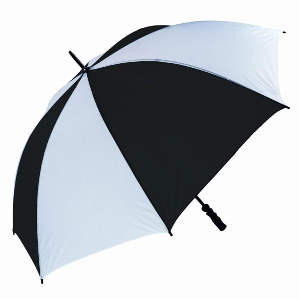 Windproof Black &Amp; White Golf Umbrella