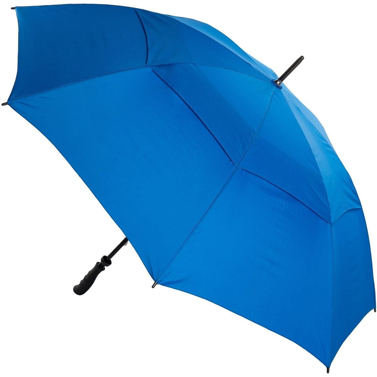 Royal blue vented golf umbrella, completely windproof!