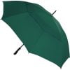 a green vented golf umbrella, completely windproof