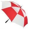 Premium Red & White Golf Umbrella , windproof, vented and automatic opening!