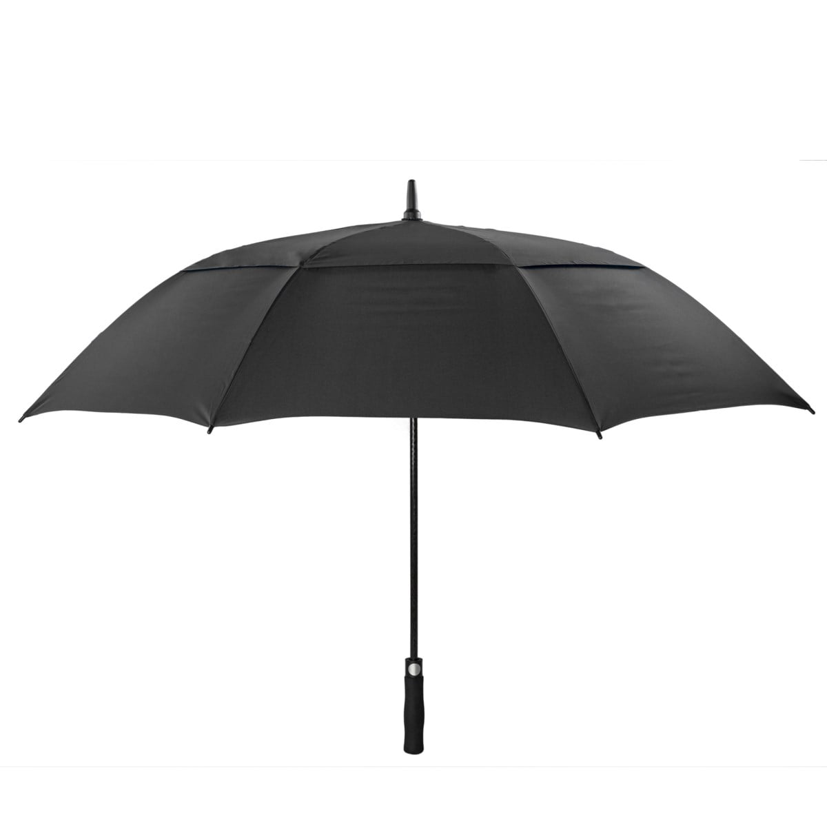 Premium Black Windproof Golf Umbrella open