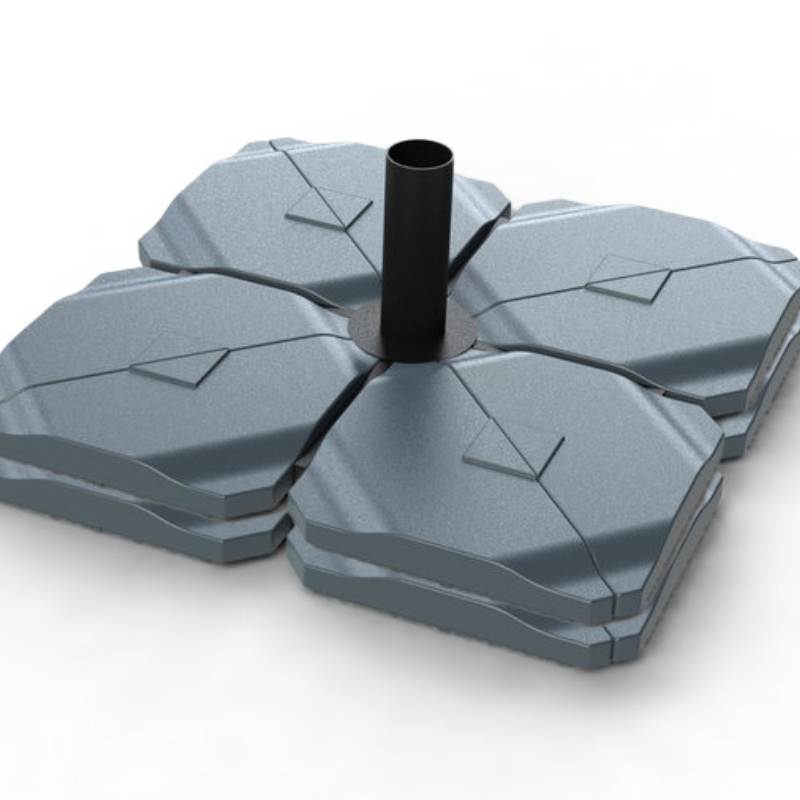 160 kg cantilever parasol cross base tiles/weights/slabs