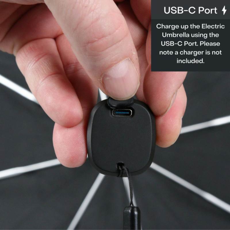 USB port on Electric Umbrella handle