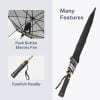 Electric fan umbrella features