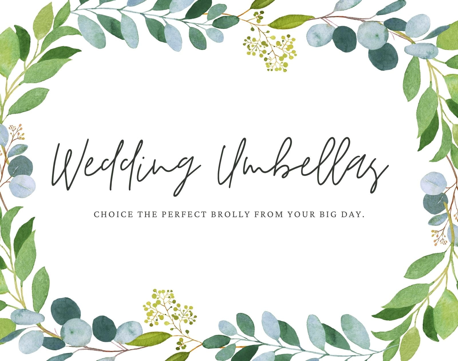 Wedding Umbrellas Banner