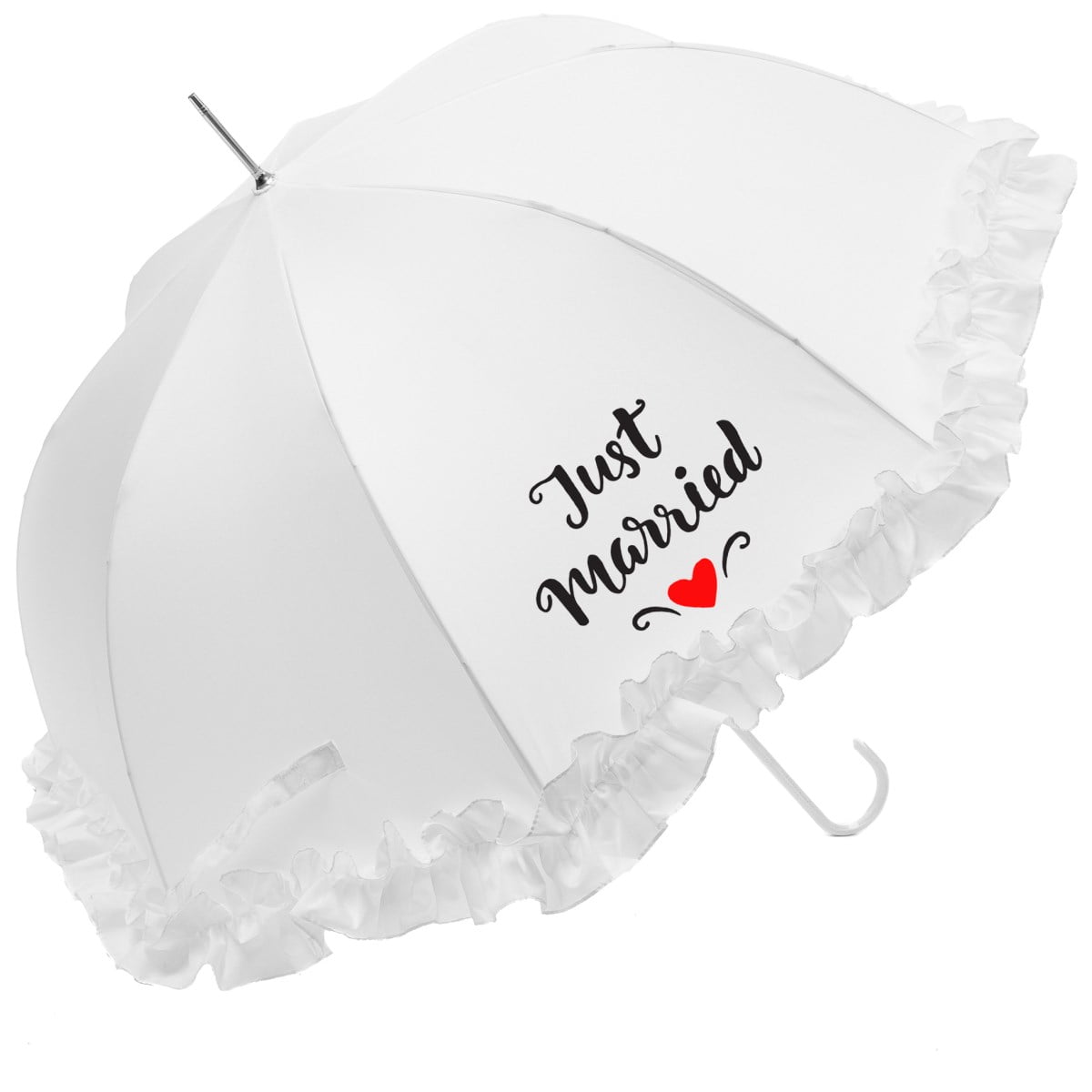 "Just Married" wedding umbrella