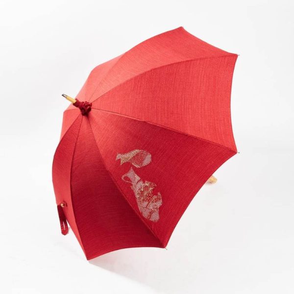 Japanese Kimono Umbrella Shuka Design Panel