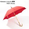 Japanese umbrella, upcycled from genuine kimono fabric