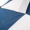 Navy and White Folding Golf Umbrella close-up of canopy vents
