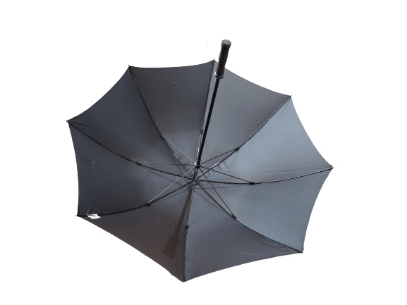 VOGUE black golf umbrella underside