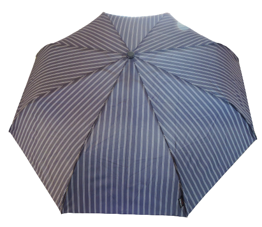City compact folding umbrella - vertical striped canopy