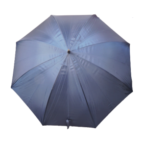 A dark blue golf umbrella, currently on special offer, up here in Umbrella Heaven!