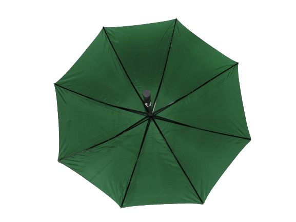 Strong green golf umbrella underside