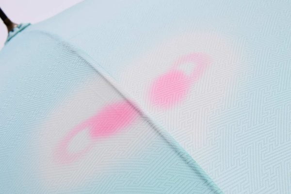Kimono Japanese Umbrella - Watagumo Design - Close-Up Of Canopy Fabric