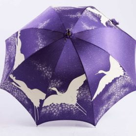 Kimono Umbrella - Maitsuru Purple Design