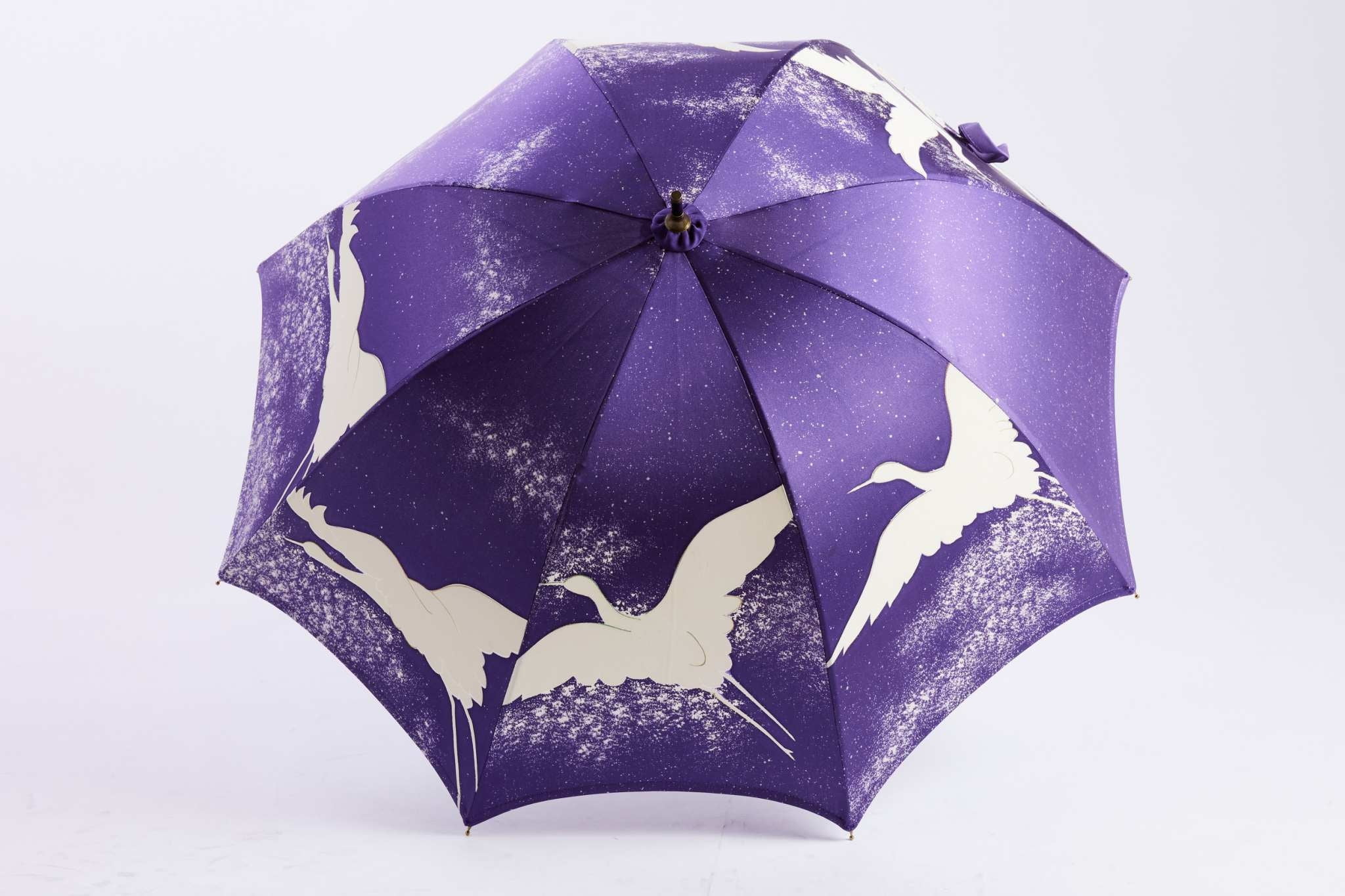 Kimono Umbrella - Maitsuru Purple Design