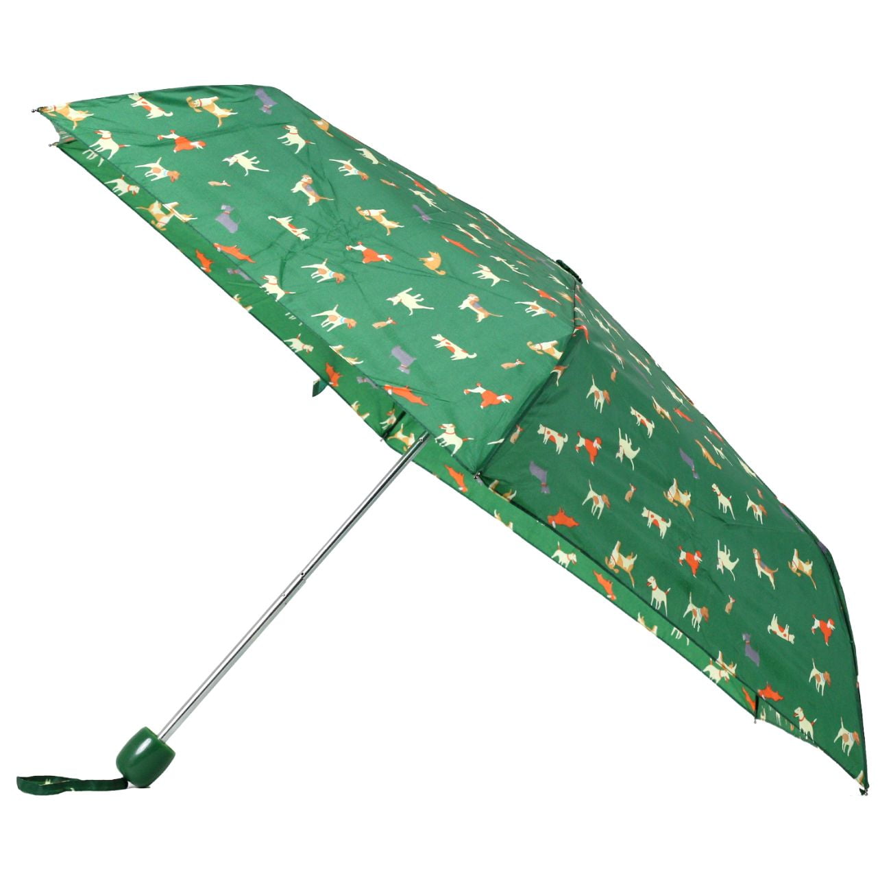 Green Dog Print Umbrella