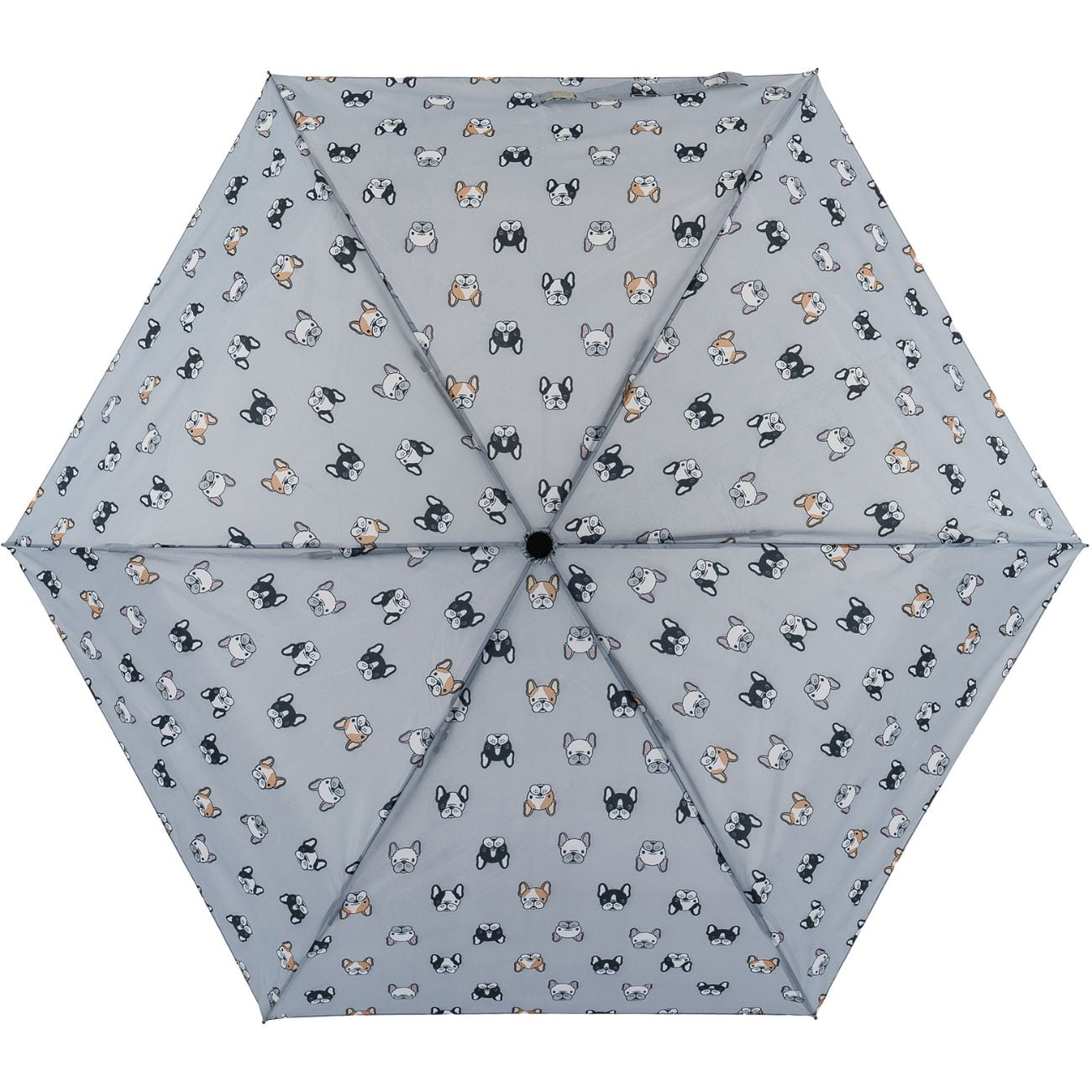 Grey Dog Print Umbrella Top