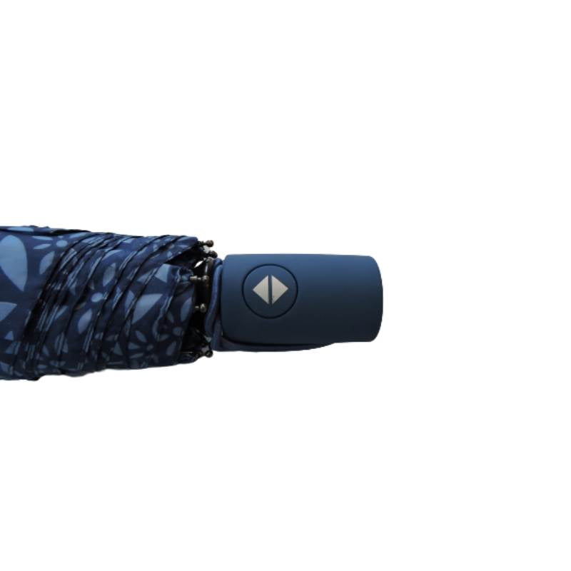 Blue patterned umbrella handle