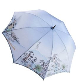 Jaanese Kimono Umbrella - Yuho Design - canopy side angled view
