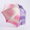 Kimono Umbrella - Maitsuru Design - pink and purple canopy with swans