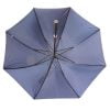 Navy blue golfing umbrella underside