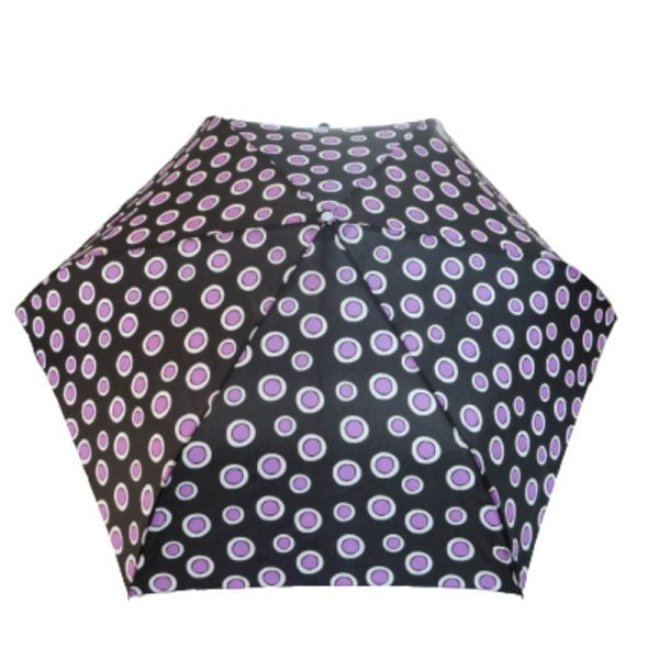 Ladies Automatic Compact Umbrellas - Spots Design, Canopy
