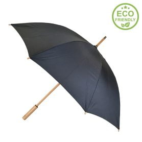 Black eco umbrella open