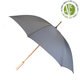 ECO Grey Bamboo Umbrella