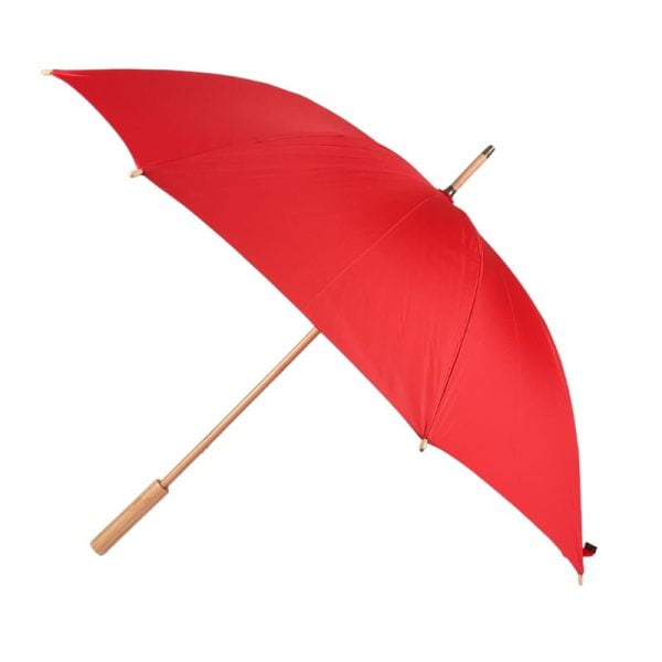 Red Eco Genius Red Eco Umbrella - Eco Genius - Bamboo - Recycled Plastics