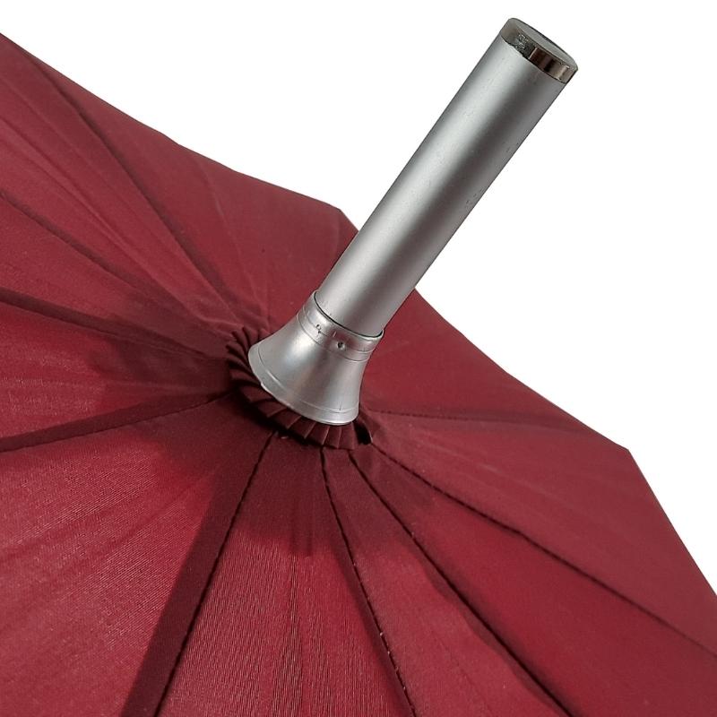 Ferrule of maroon shoulder strap umbrella