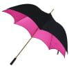 Black and Pink Gothic-Style Umbrella - Esmerelda - main image