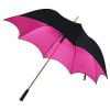Black and Pink Gothic-Style Umbrella side view