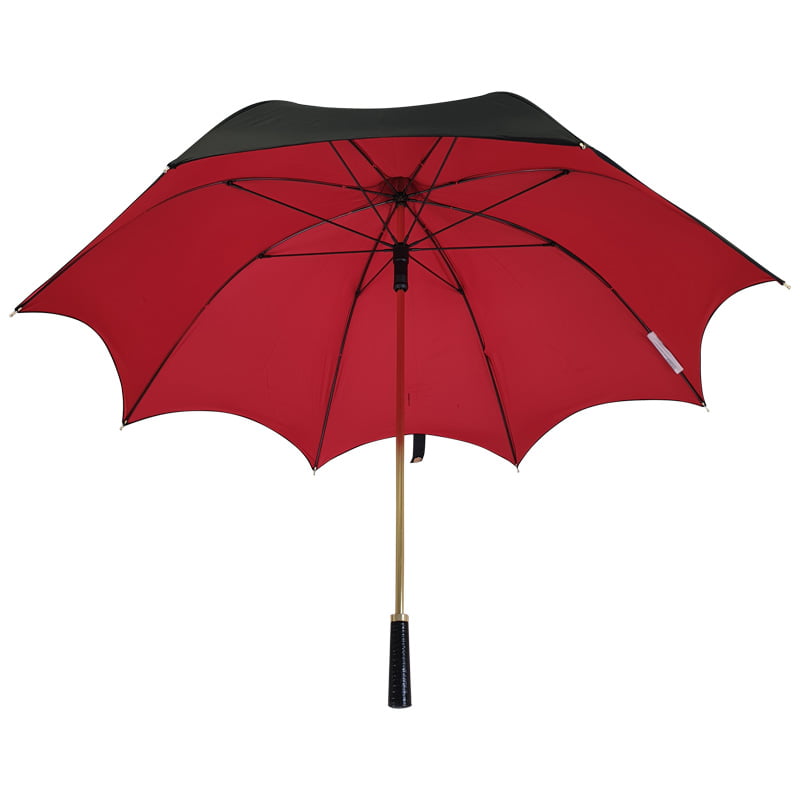Black and Red Gothic-Style Umbrella - Bellatrix - underside