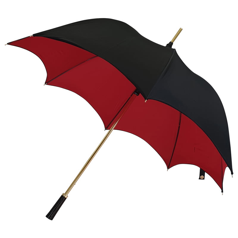 Black and Red Gothic-Style Umbrella - Bellatrix - main image
