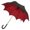 Gothic Umbrella with Black Outer and Red Inner Canopy