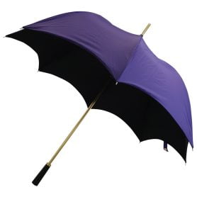 Purple and Black Gothic-Style Umbrella - Mephisto - main image