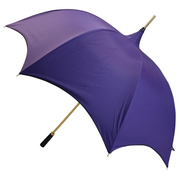 Mephisto Purple &Amp; Black Gothic-Style Umbrella Canopy View