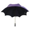 Purple and Black Gothic-Style Umbrella front view