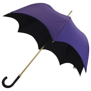 Purple and Black Gothic Pagoda Umbrella - side shot