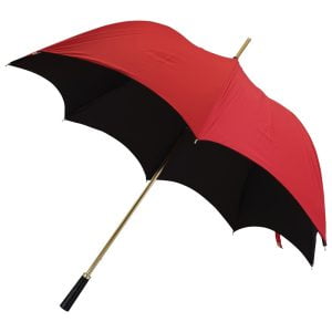 Red And Black Gothic-Style Umbrella - Dracul - Main Image