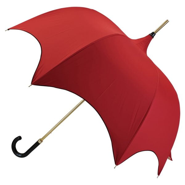 Medusa Gothi Umbrella Showing Red Outer Canopy