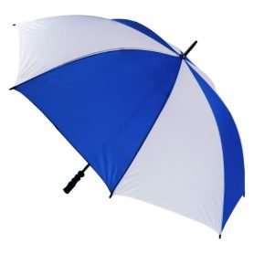 Royal Blue and White Windproof Umbrella